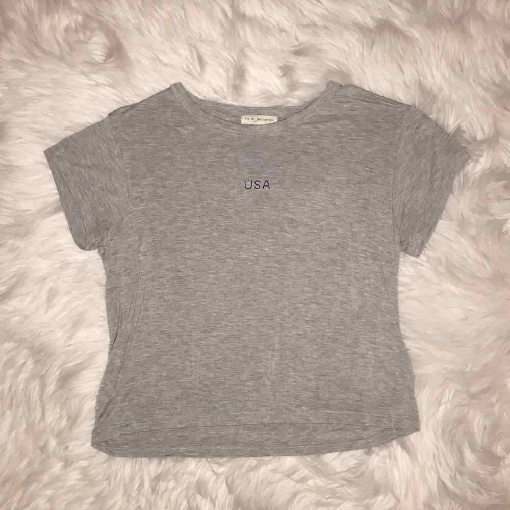 LAST CHANCE❗️ LA Hearts Crop Tee